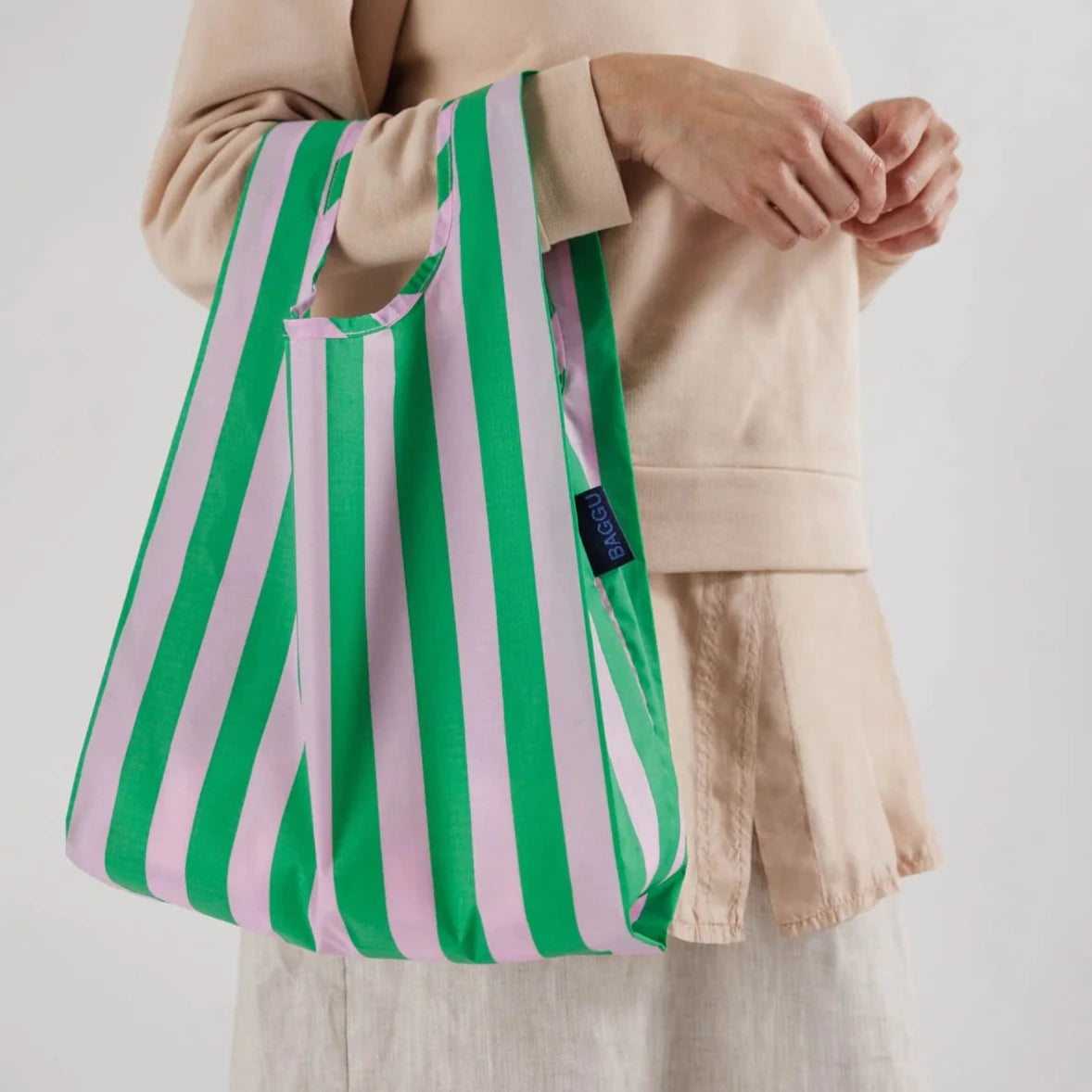 baggu striped bag